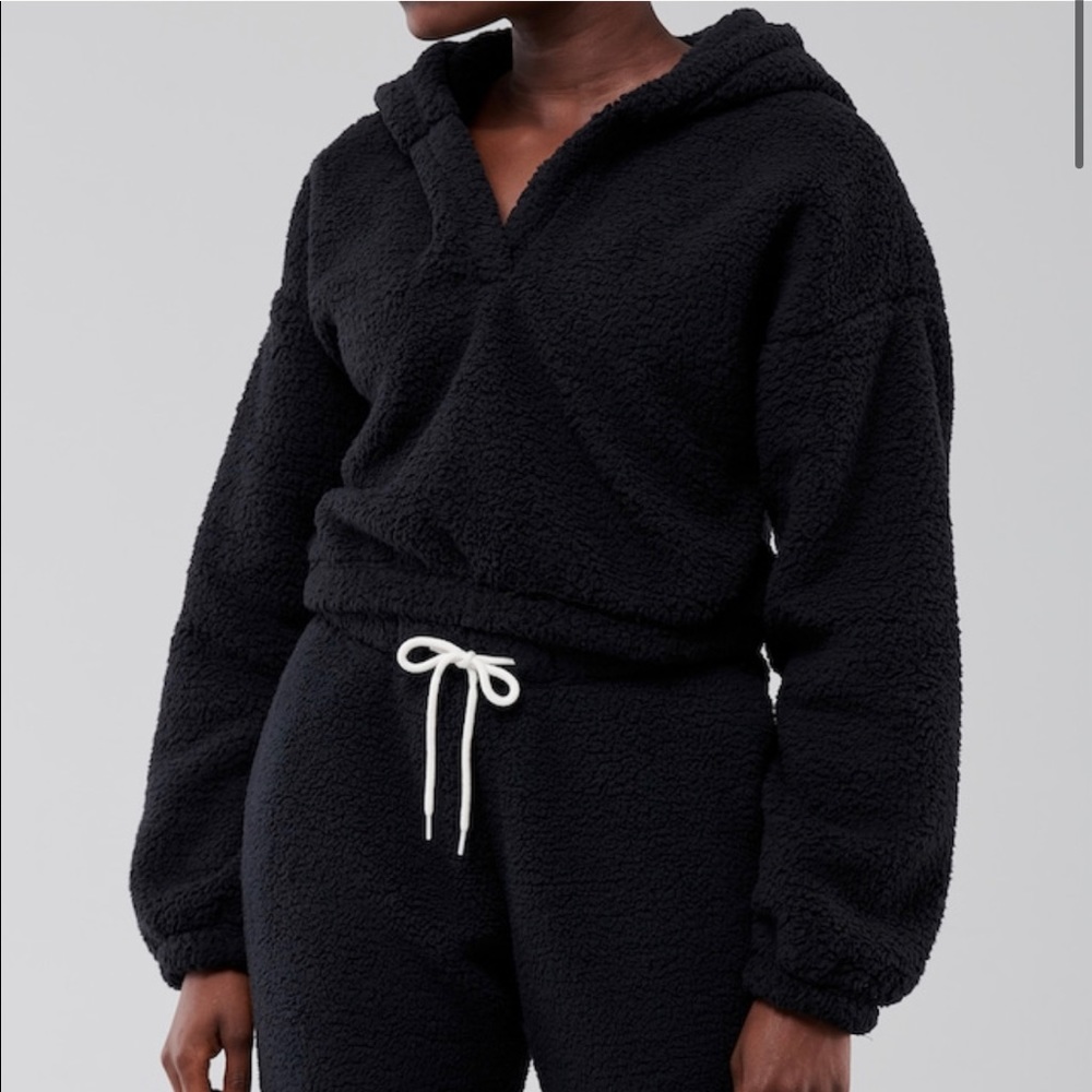 Gilly Hicks Crop Sherpa Sleep Hoodie